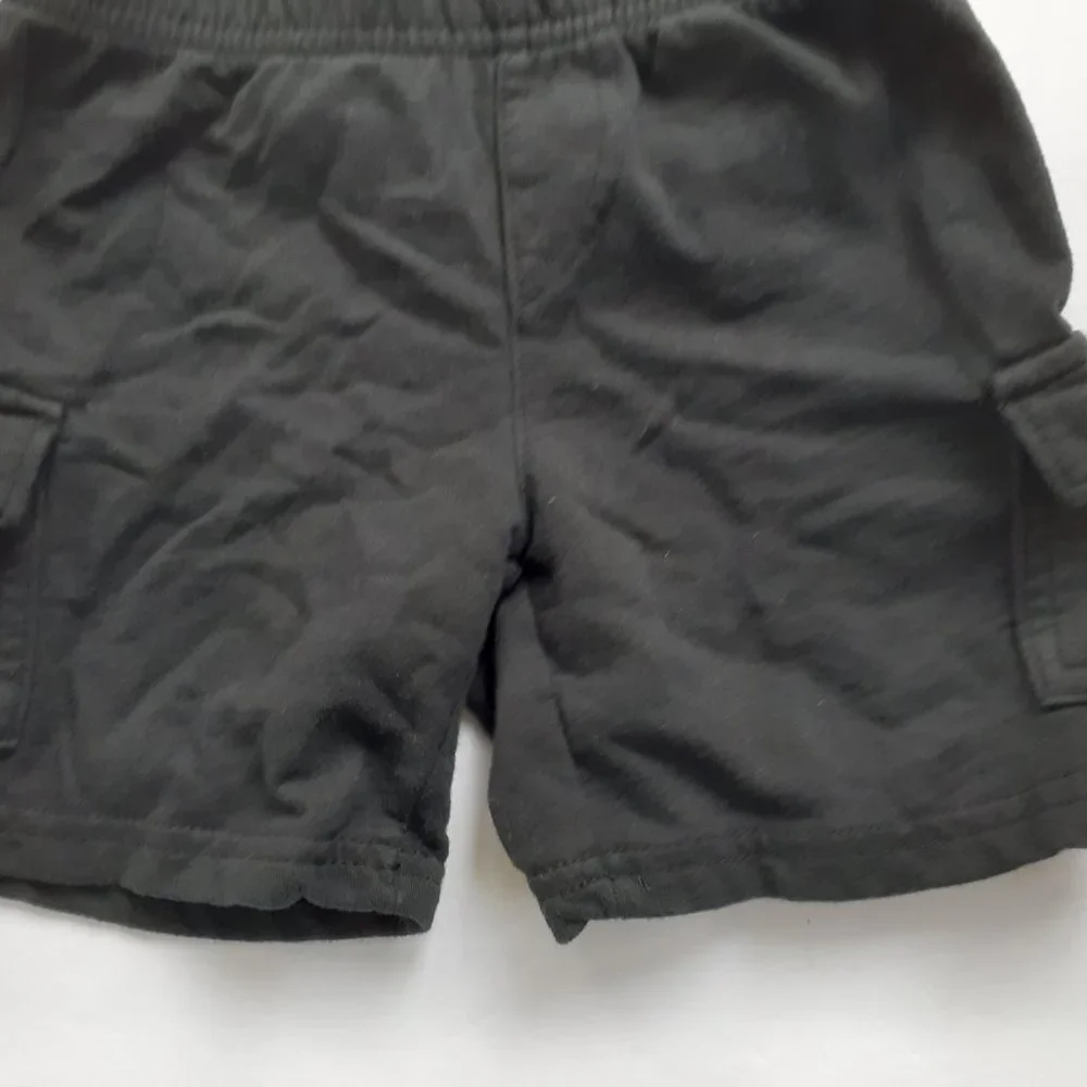Jumping Beans Boys Shorts Black Knit Pull On Elastic Waist 2T